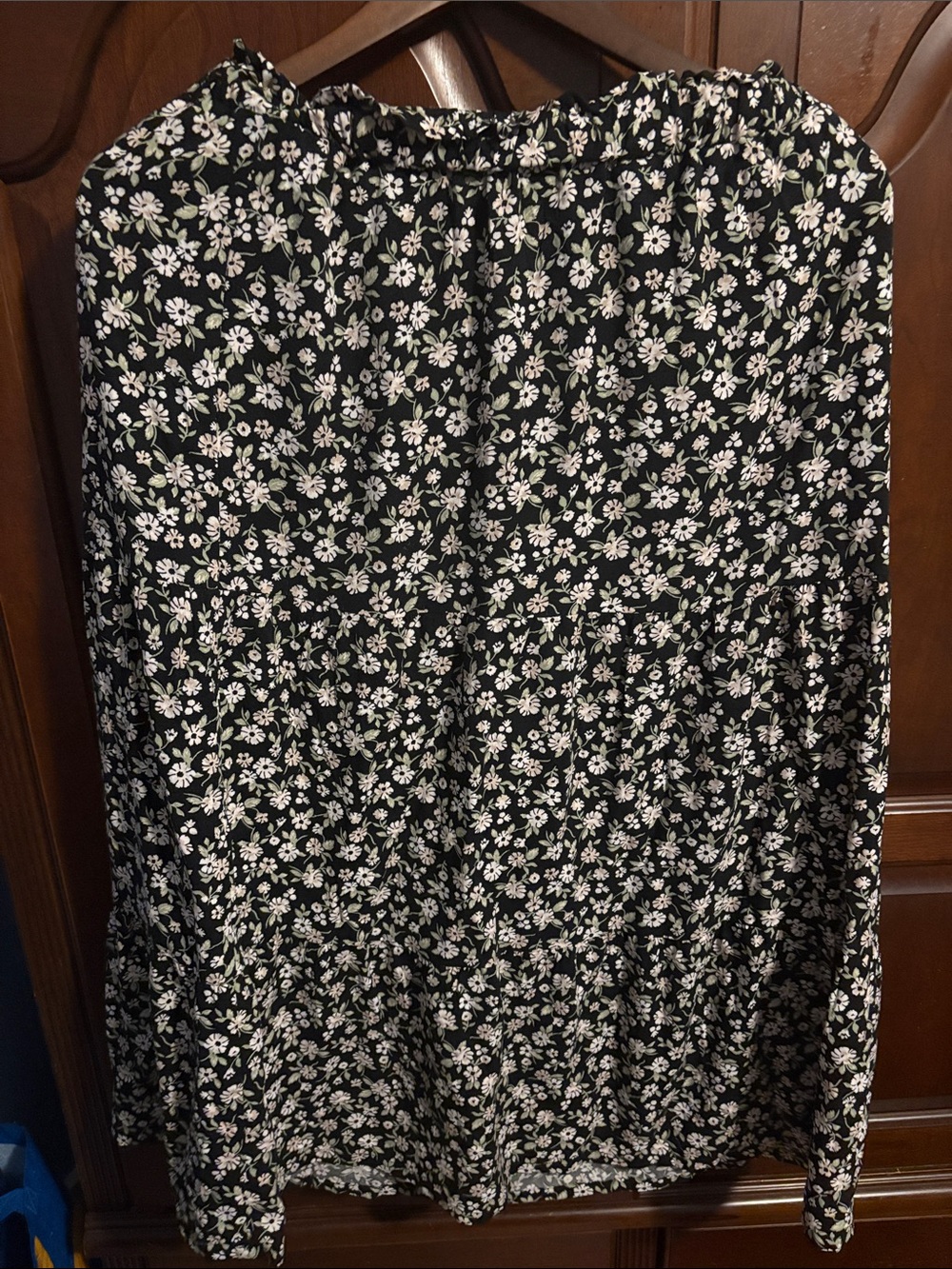 Rayon Floral Midi Skirt Cottagecore Boho Floral Print